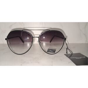 KENDALL + KYLIE Black Frame/ Smoke Gradient Lens Aviator Sunglasses - NEW